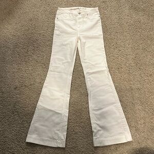 Abercrombie and Fitch White Flare Jeans